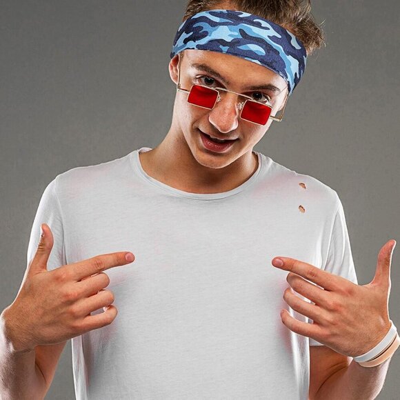 Sports Headbands Set Polyester Spandex Sweat Wicking Non Slip for Yoga Workout main image 4